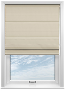 Menton, Jute - Motorised Roman Blind